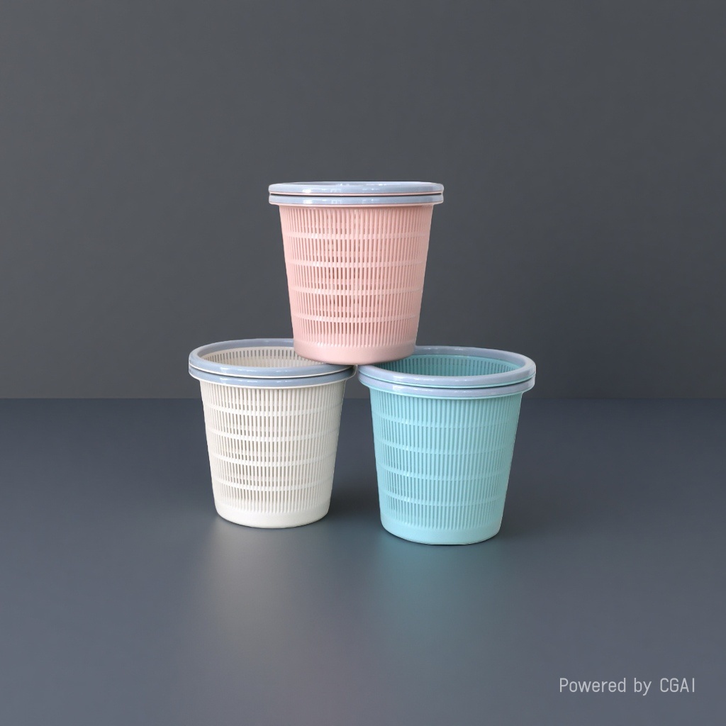 Plastic desktop small trash can, hotel smart sensor trash can, simple style for home and office use Specification image