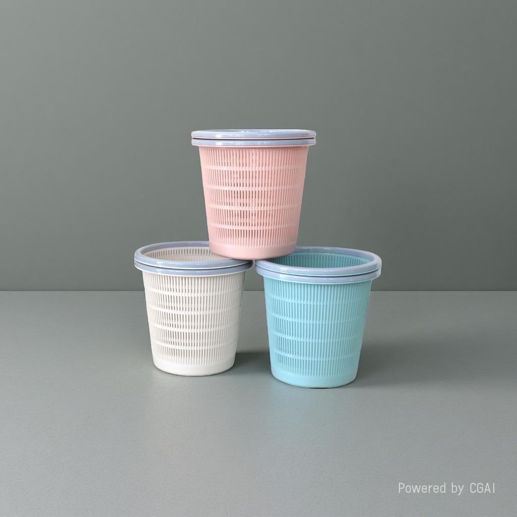 Plastic desktop small trash can, hotel smart sensor trash can, simple style for home and office use details Picture