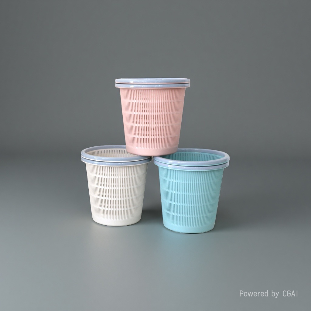 Plastic desktop small trash can, hotel smart sensor trash can, simple style for home and office use Application Scenario