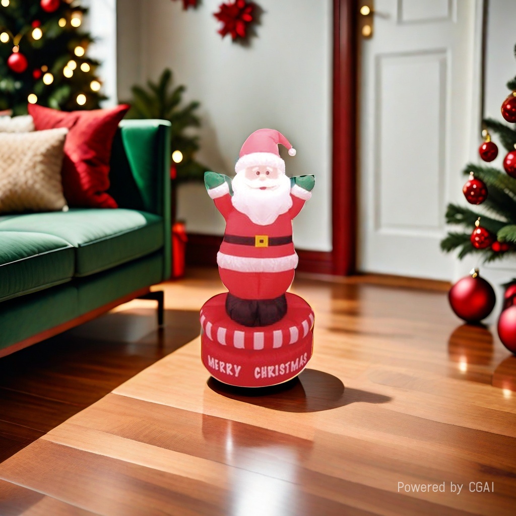 Santa Claus inflatable decoration: 1.8-meter rotating Old man Application Scenario