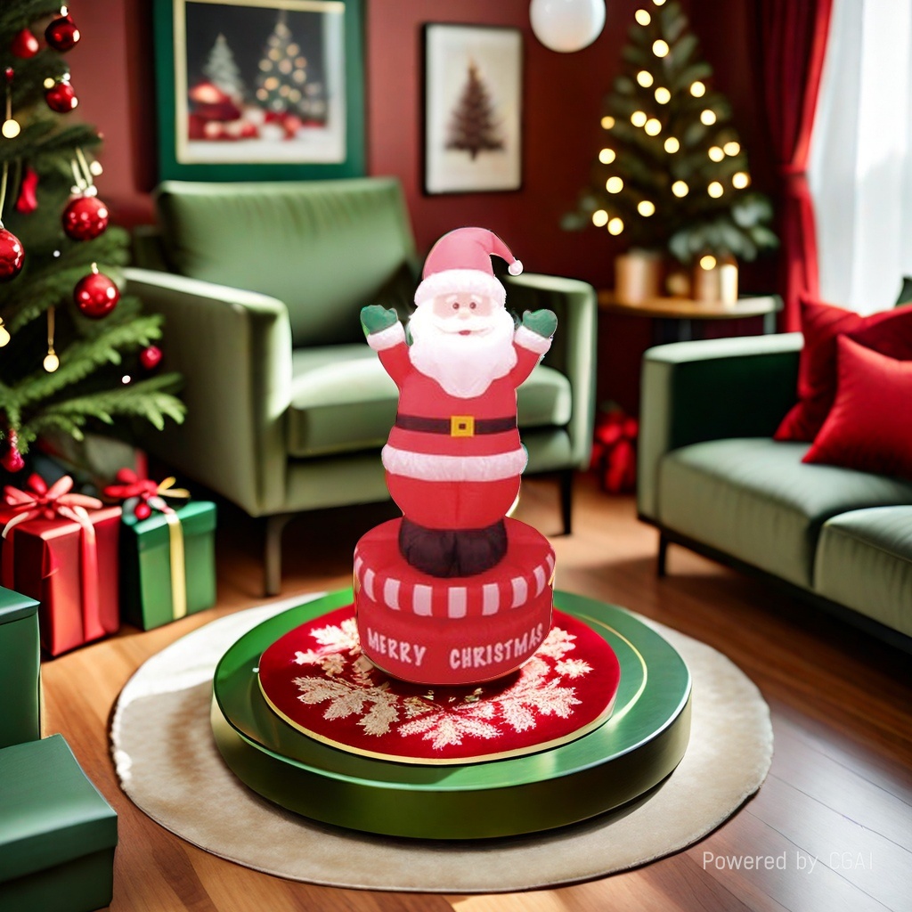 Santa Claus inflatable decoration: 1.8-meter rotating Old man Specification image
