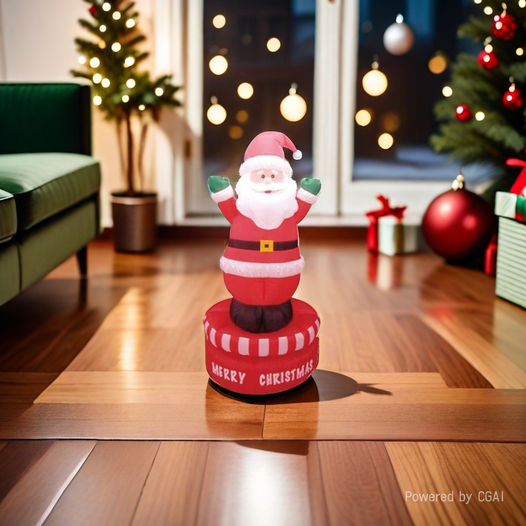 Santa Claus inflatable decoration: 1.8-meter rotating Old man