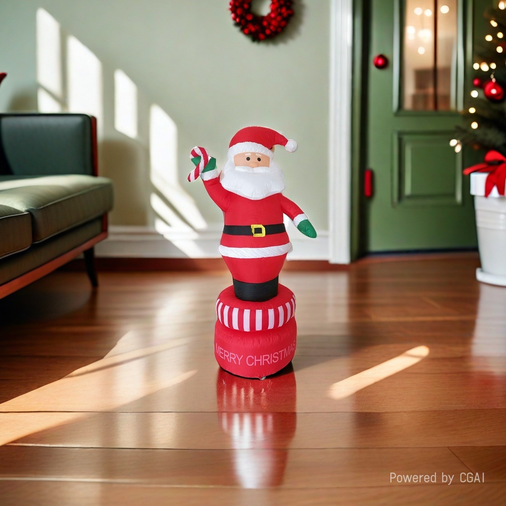 Santa Claus inflatable decoration 2.1-meter rotating Old man