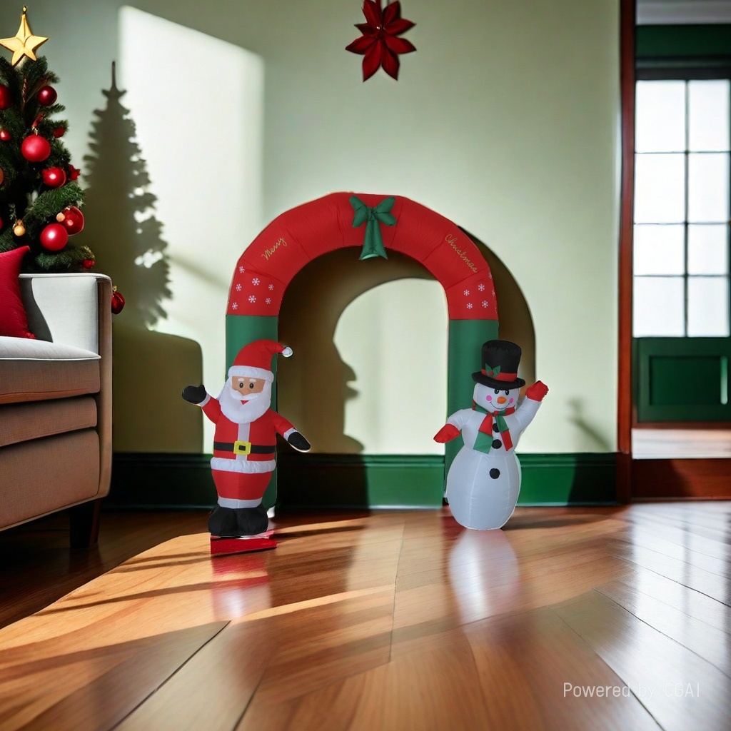 Christmas electric inflatable arch Christmas decoration 2.4-meter arch Specification image