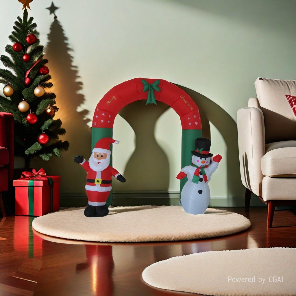 Christmas electric inflatable arch Christmas decoration 2.4-meter arch Application Scenario