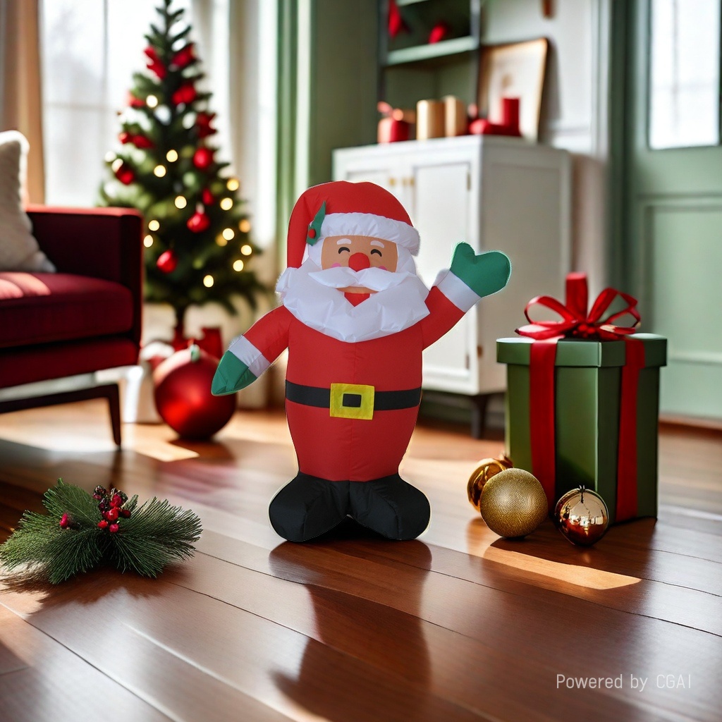 Cartoon Santa Claus inflatable doll, 90CM old man Specification image