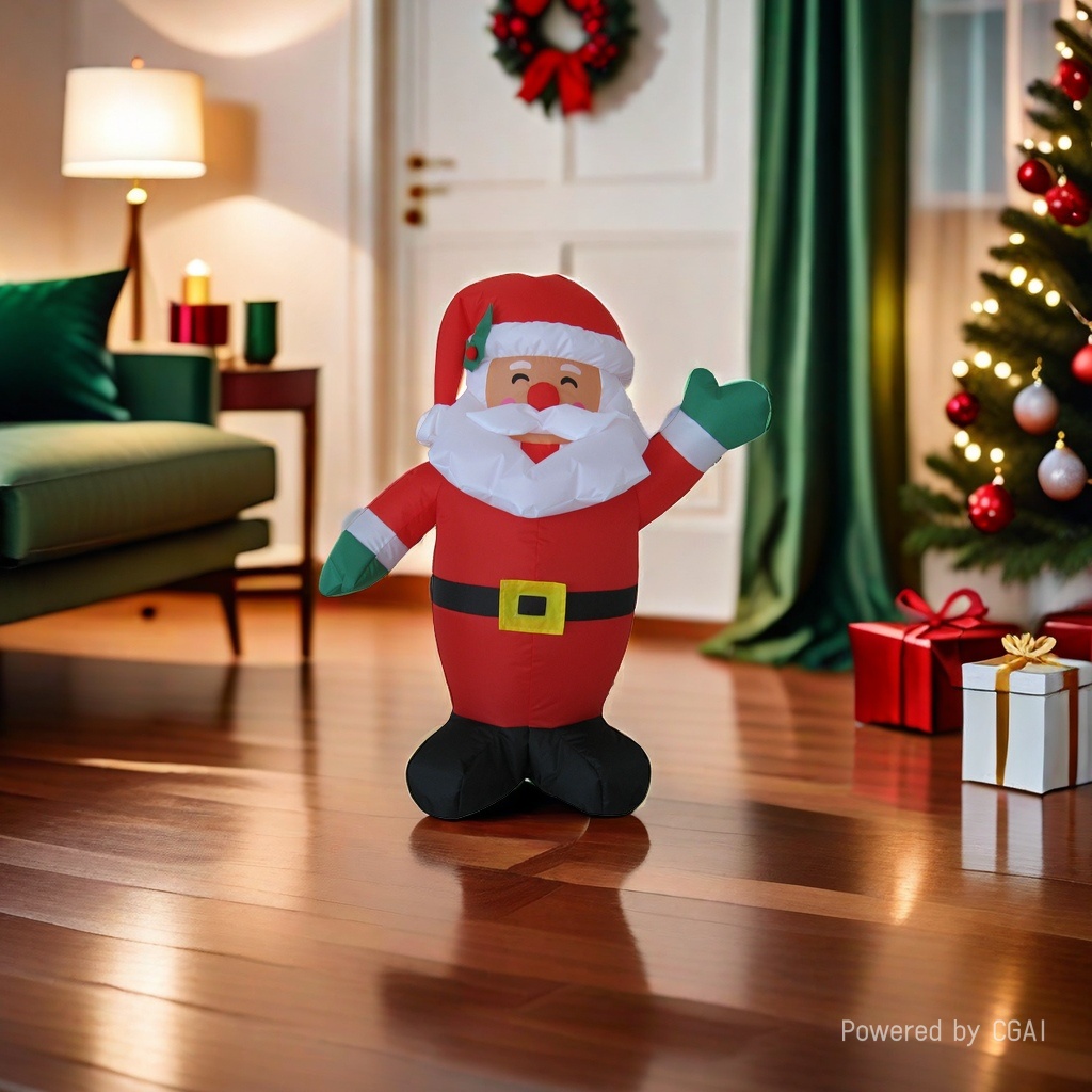 Cartoon Santa Claus inflatable doll, 90CM old man