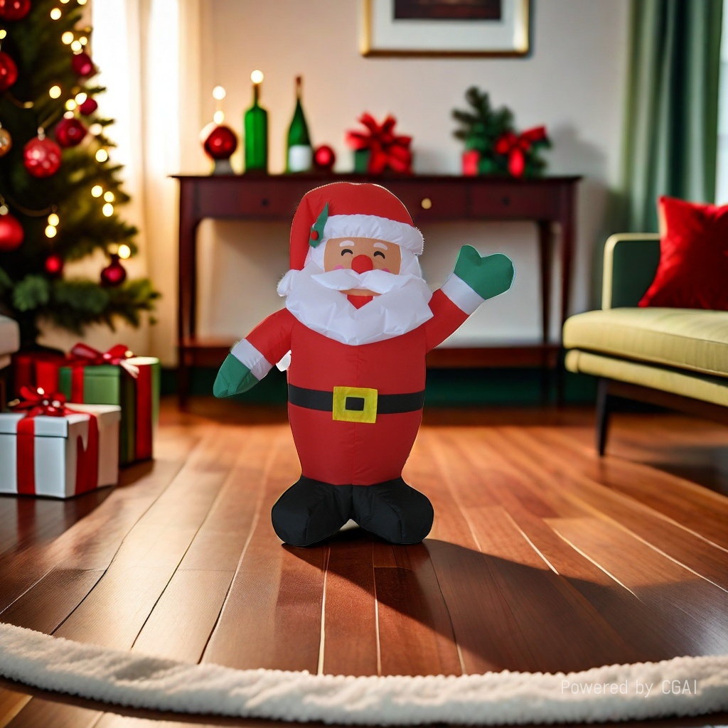 Cartoon Santa Claus inflatable doll, 90CM old man details Picture