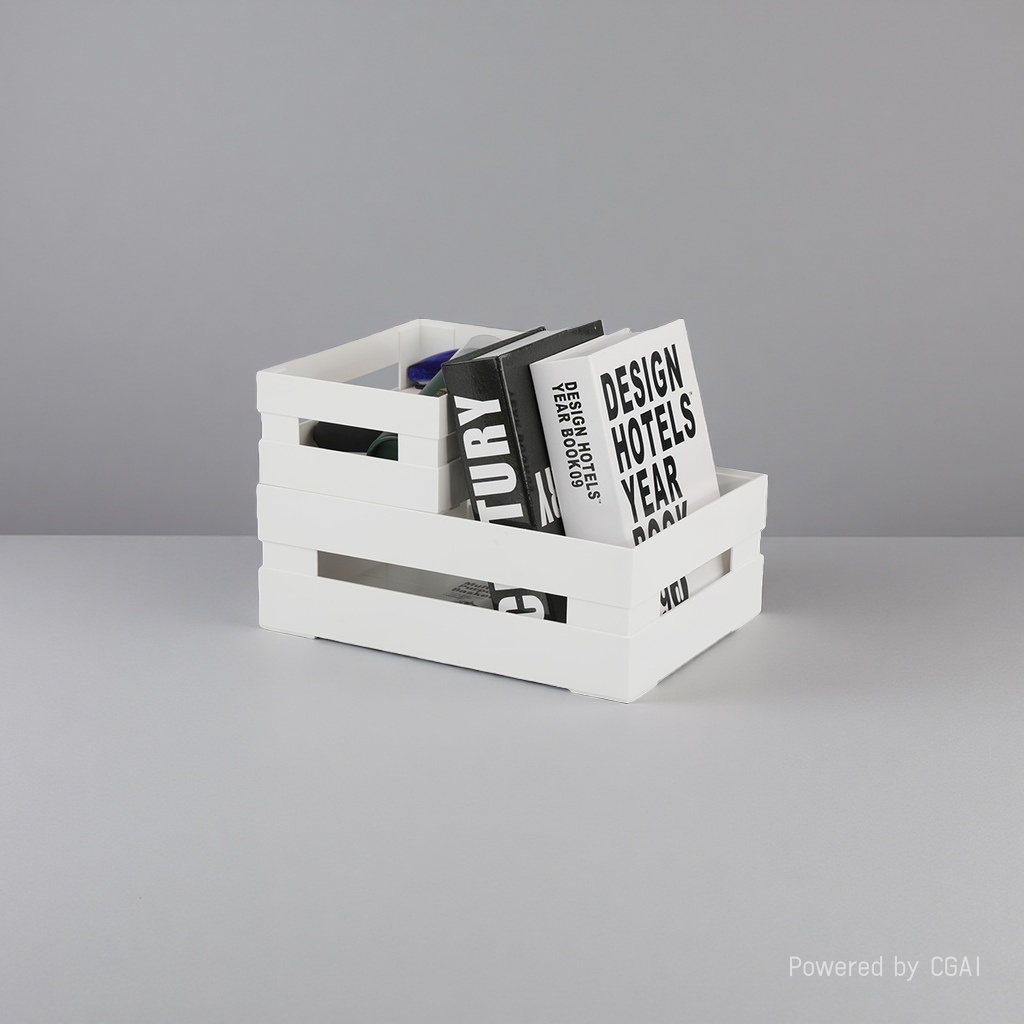 Acrylic white storage box, a special storage item for Baji, 180g Specification image