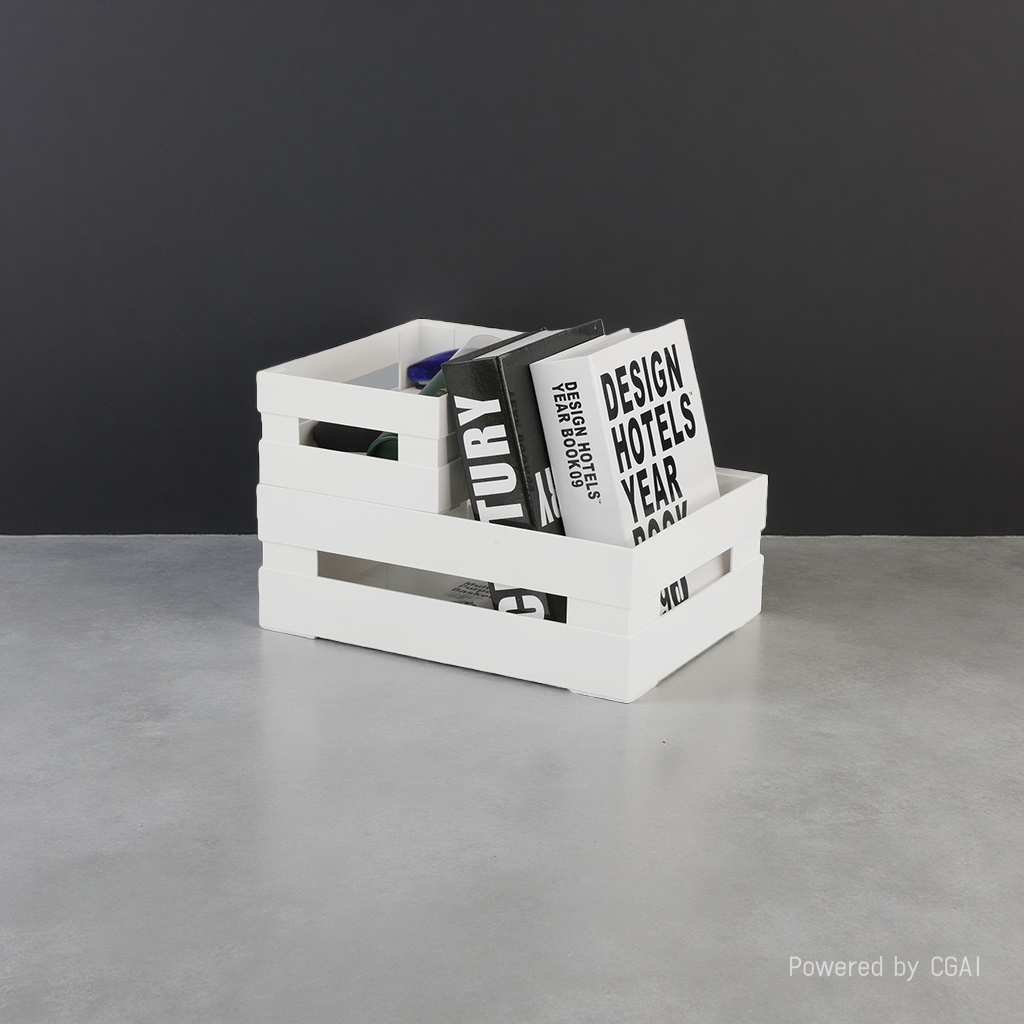 Acrylic white storage box, a special storage item for Baji, 180g