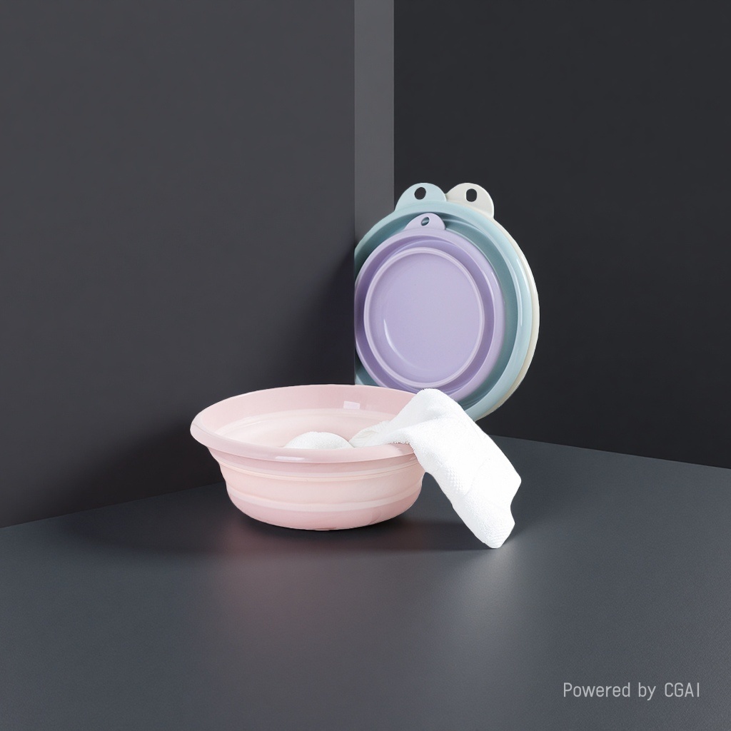 塑料盆/洗脸盆盆子/可折叠塑料洗脸盆/塑料盆50cm/折叠脸盆细节图