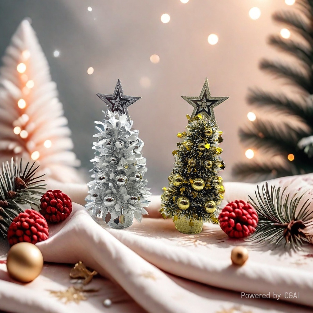 Christmas tree decoration set, Christmas supplies, festive atmosphere, Christmas tree ornaments details Picture