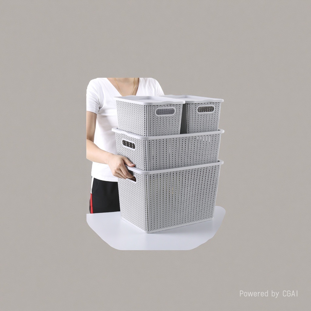 Woven storage basket, storage basket, organizing storage box, multi-functional storage basket Application Scenario