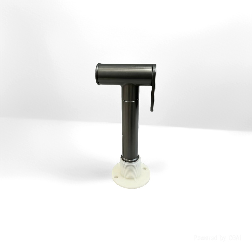 Zinc square press type gynecological washbasin spray gun - gun gray Specification image