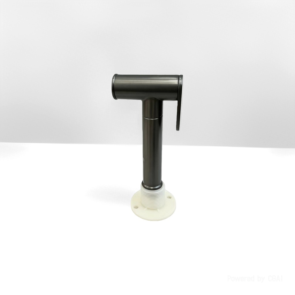 Zinc square press type gynecological washbasin spray gun - gun gray details Picture