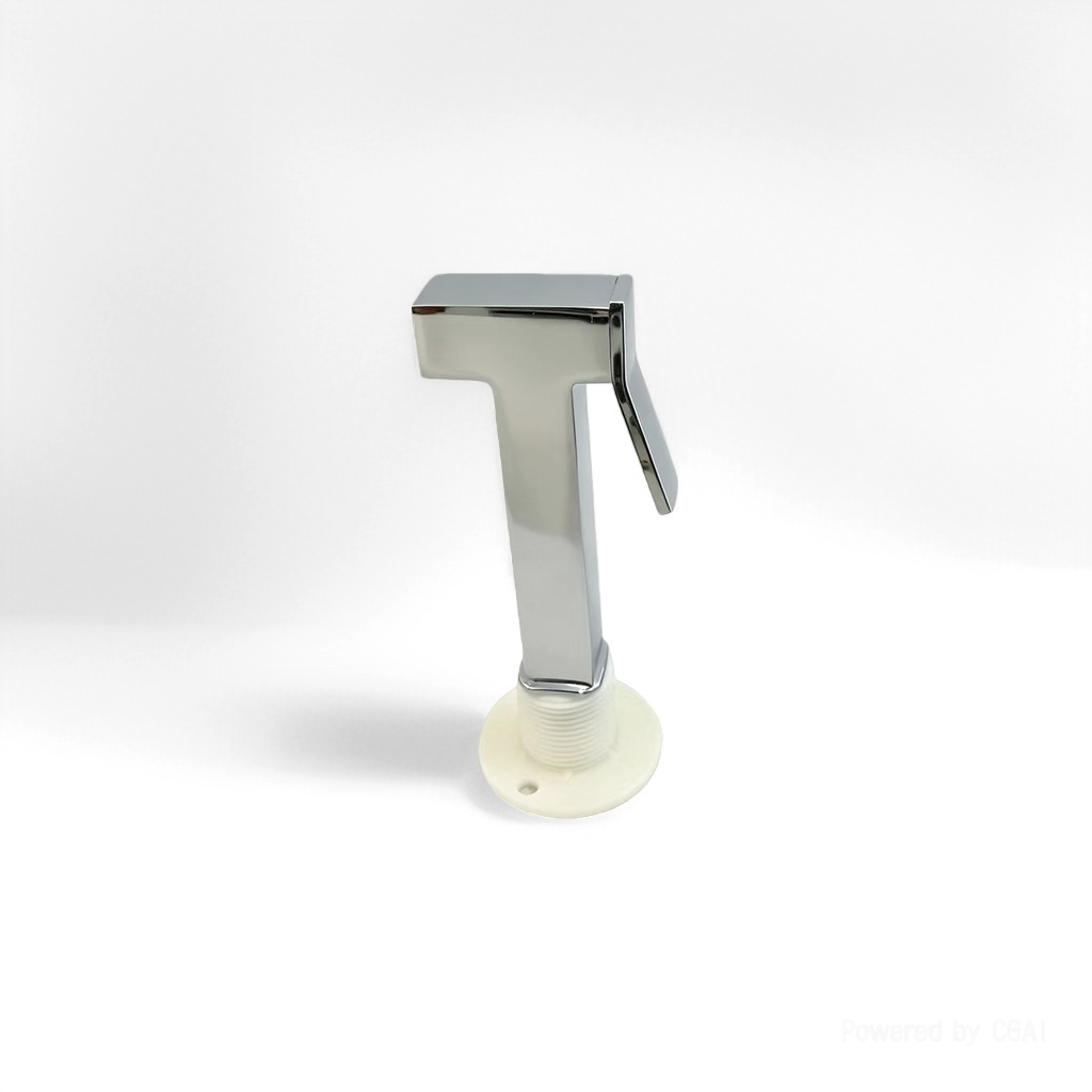 Zinc square press type feminine washing machine spray gun - Electroplating details Picture