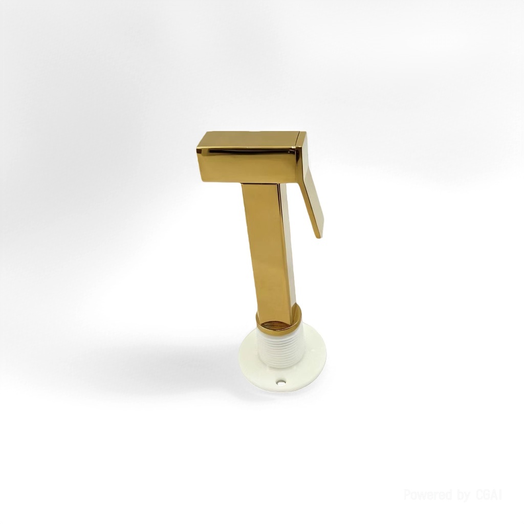 Zinc square Press type gynecological washbasin spray gun - Gold Specification image