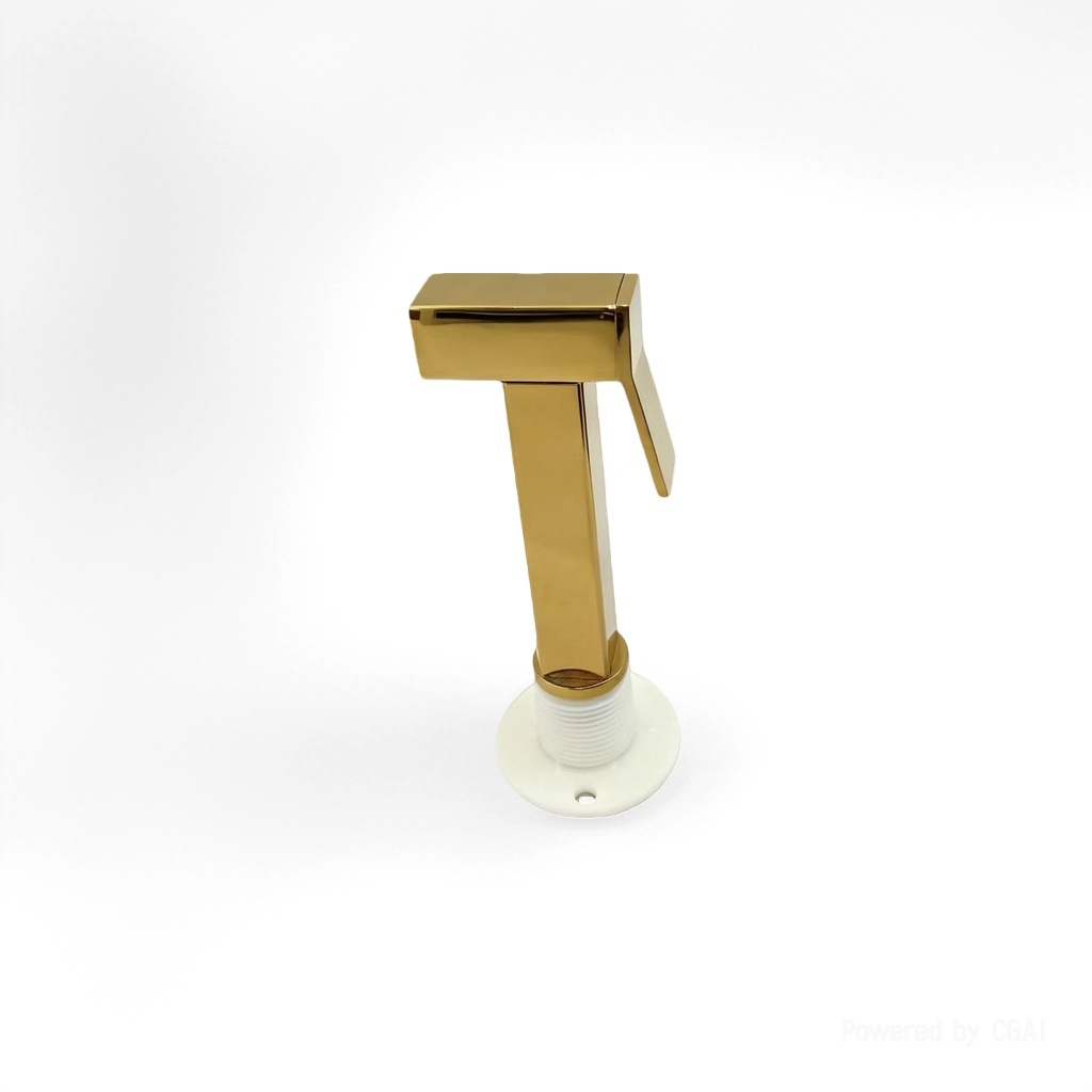 Zinc square Press type gynecological washbasin spray gun - Gold