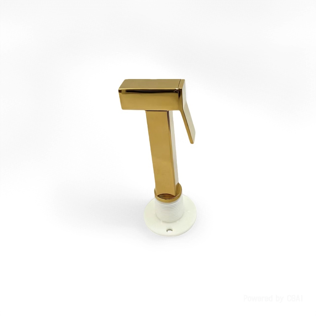 Zinc square Press type gynecological washbasin spray gun - Gold details Picture