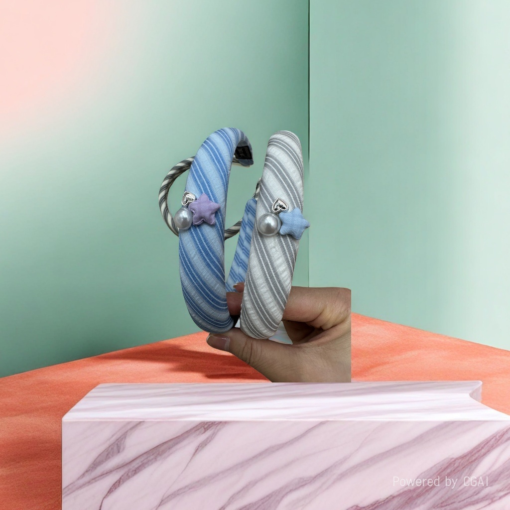 Pearl children's headband base, fashionable and versatile headband, available in multiple colors Application Scenario