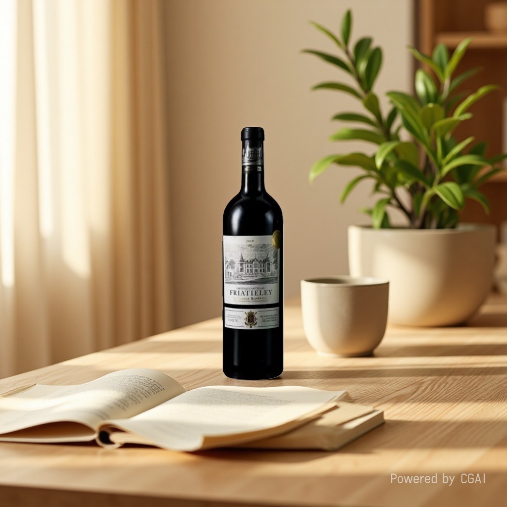 Wine bottle, glass water bottle, wine packaging box, alcohol disinfectant cotton pad, wine gift box set Application Scenario