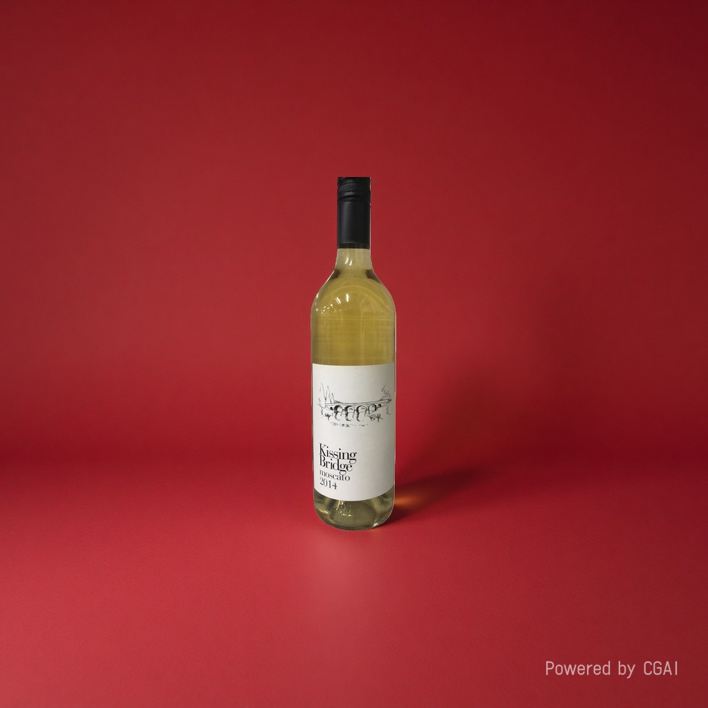 Kissing Bridge Moscato 2014 Glass Bottle, Bubble bottle, Perfume bottle, wooden lid glass jar Specification image