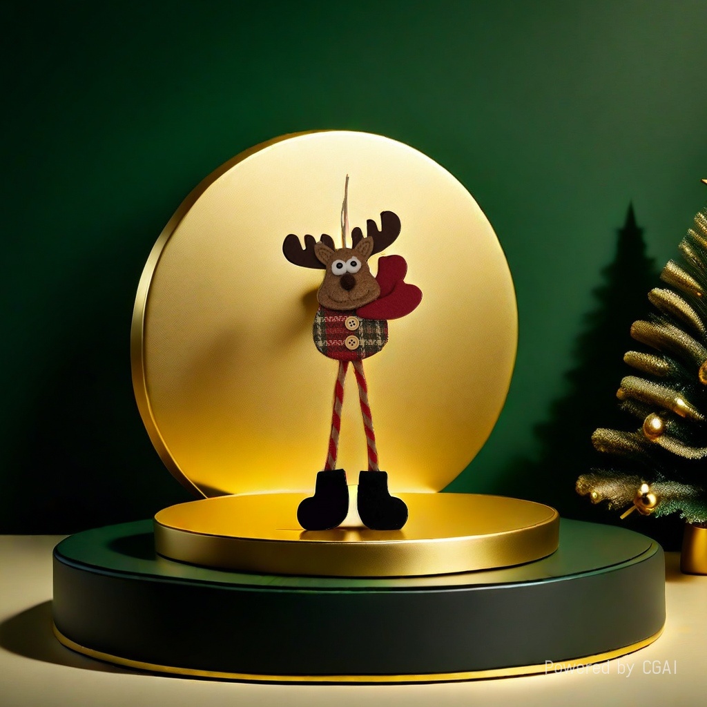 New Christmas tree small pendant decoration, Christmas pendant for the elderly, snowman, elk, window display decoration