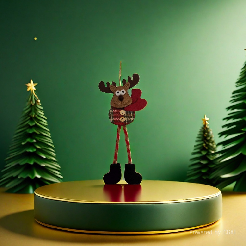 New Christmas tree small pendant decoration, Christmas pendant for the elderly, snowman, elk, window display decoration Specification image