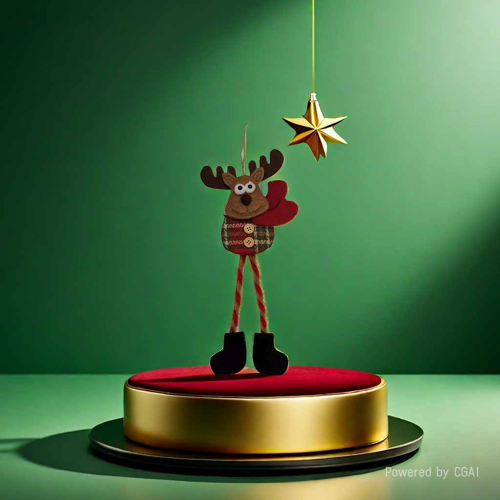 New Christmas tree small pendant decoration, Christmas pendant for the elderly, snowman, elk, window display decoration details Picture