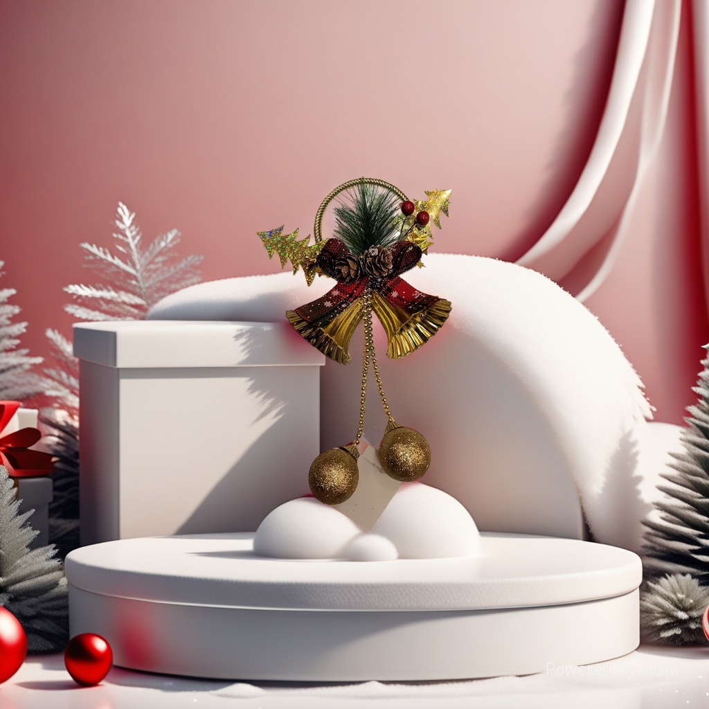 Creative and cute golden Christmas wind chime door hangers, window door hangers, wall hangers, Christmas decoration and arrangement items Application Scenario