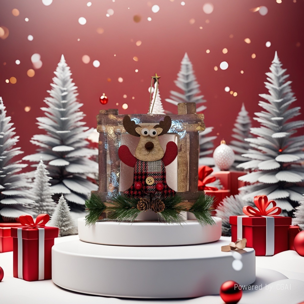 Creative Christmas decorations, reindeer ornaments, display items, scene decoration, window display, Christmas tree decoration for the festival Application Scenario