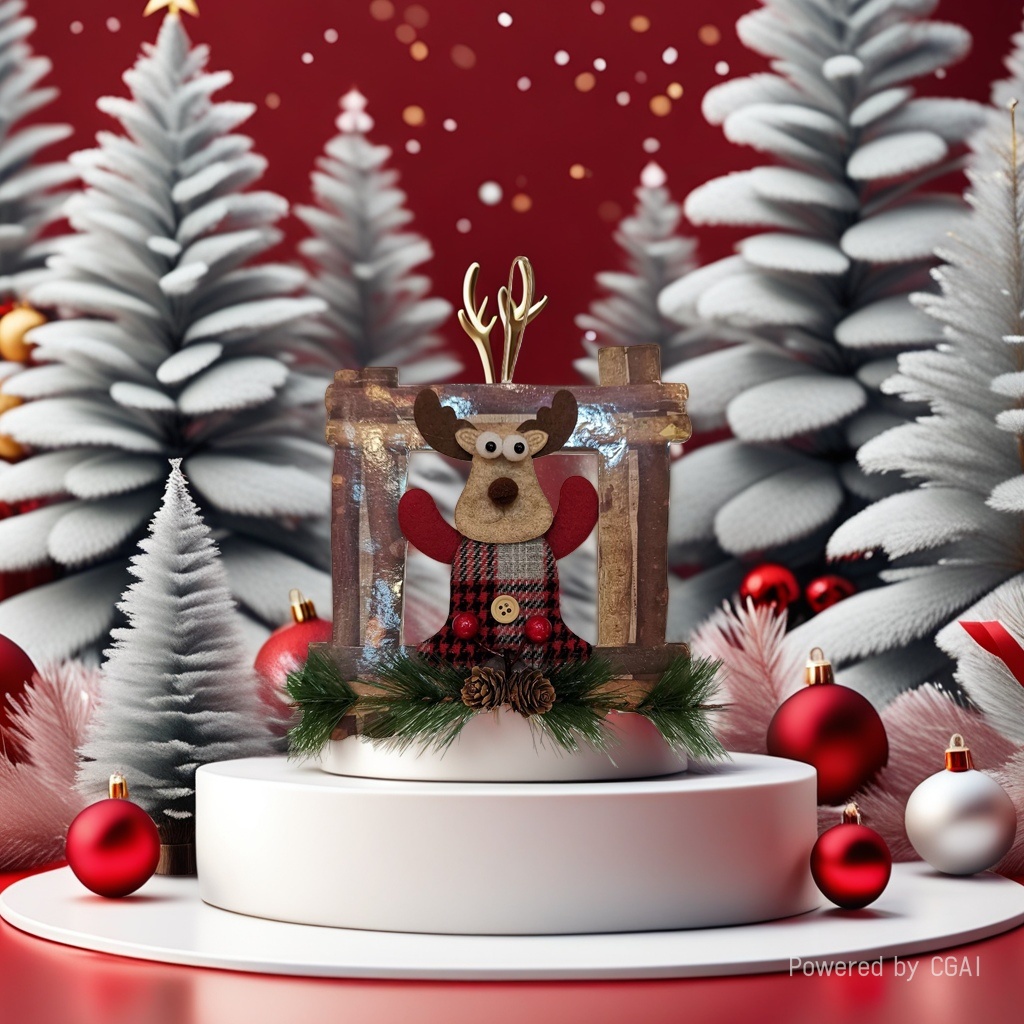 Creative Christmas decorations, reindeer ornaments, display items, scene decoration, window display, Christmas tree decoration for the festival