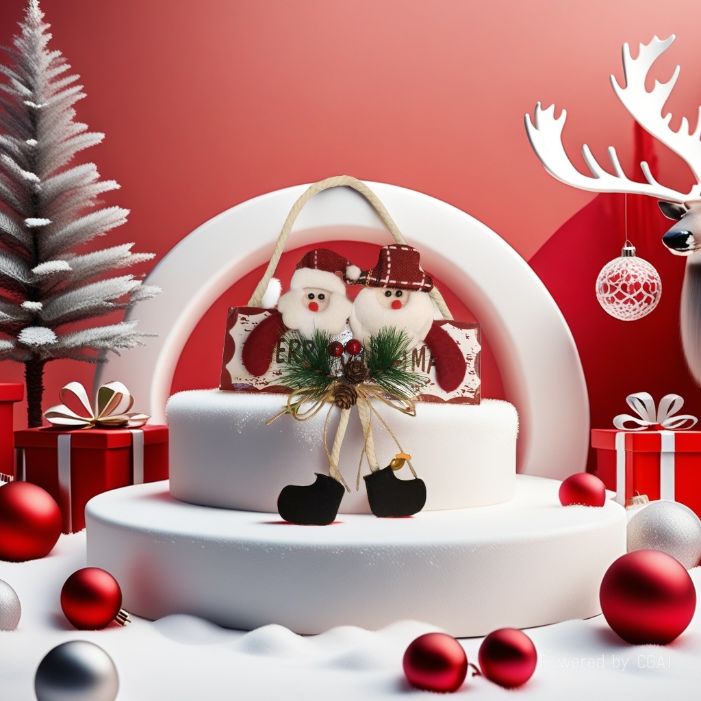 Christmas decorations, creative pendants, reindeer ornaments, scene arrangement, window display, Christmas tree decoration, festival 172018329 details Picture