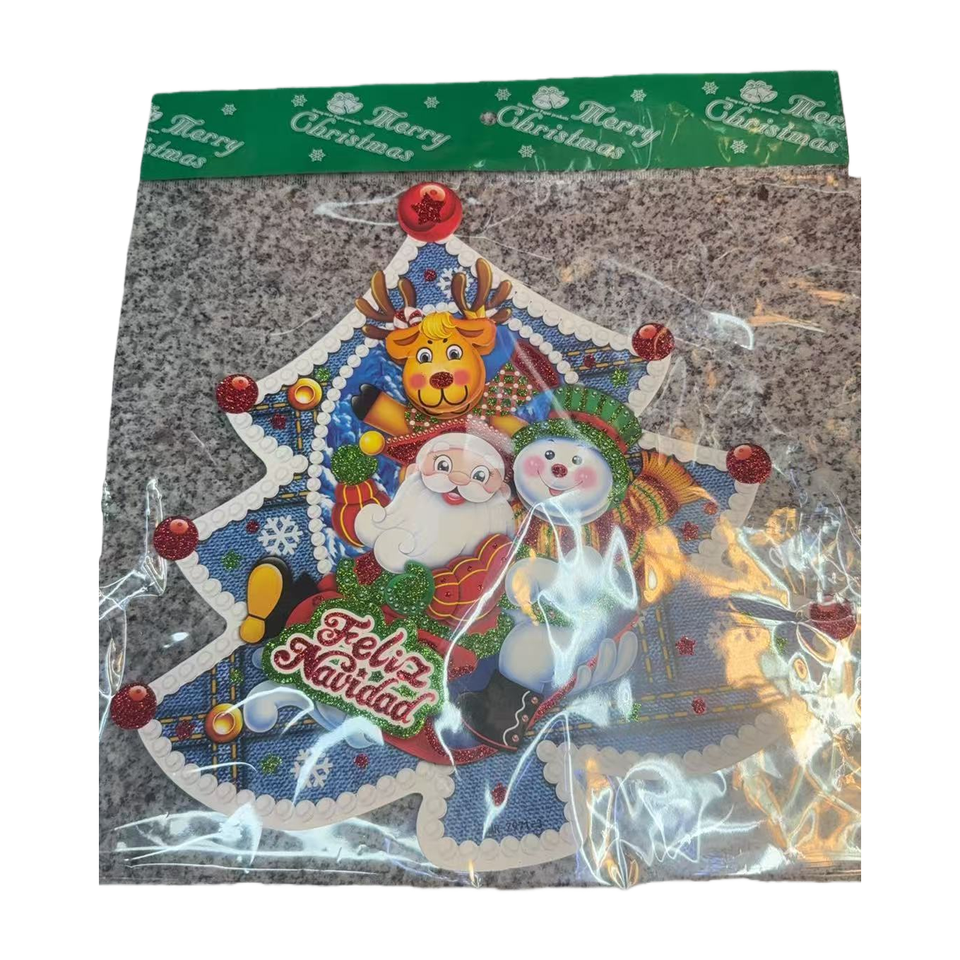 Christmas tree pine needles Christmas-themed decorations Christmas tree shaped stickers Item Picture