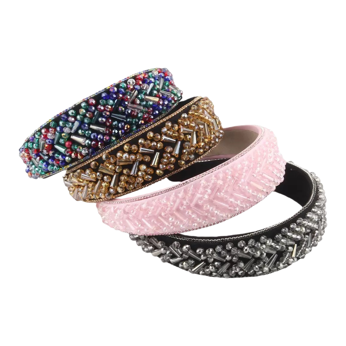 New European and American fashion thick sponge headband, the same style as the Baroque show headband, cross-border heavy industry hair accessory for women wholesale Item Picture