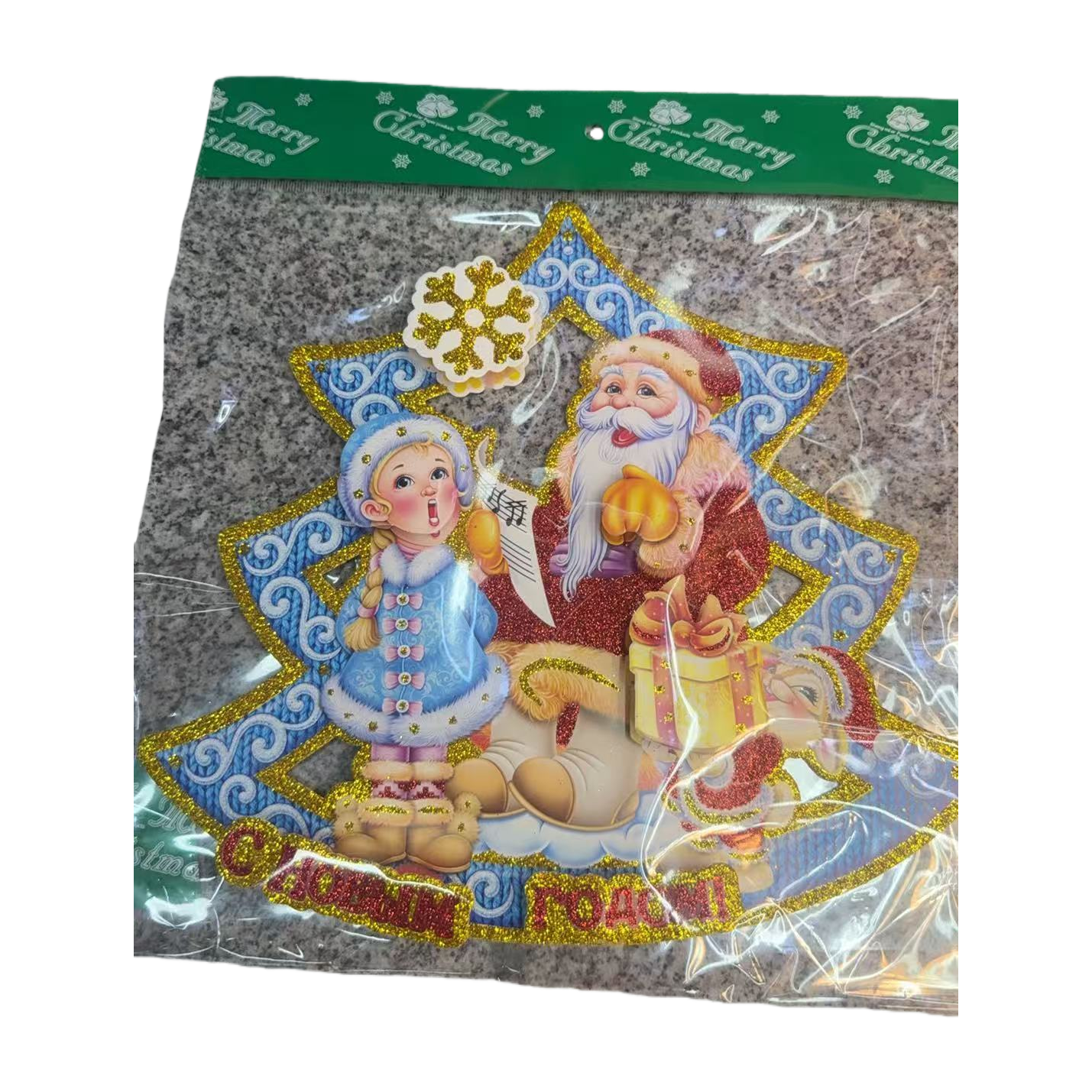 Christmas-themed decorative paintings of Santa Claus and Little girls Item Picture