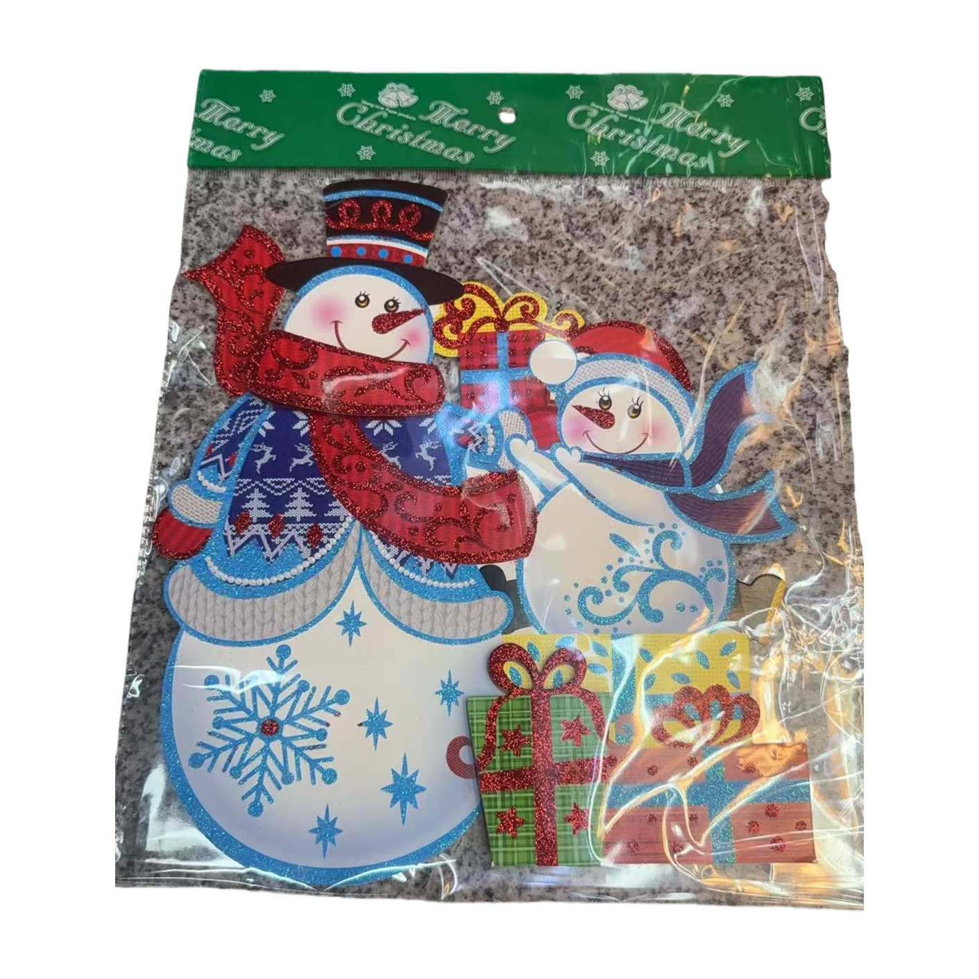 Christmas tree cartoon, multi-sized Santa Claus, Christmas gifts, decorative items, stickers wholesale, indoor Christmas season Item Picture