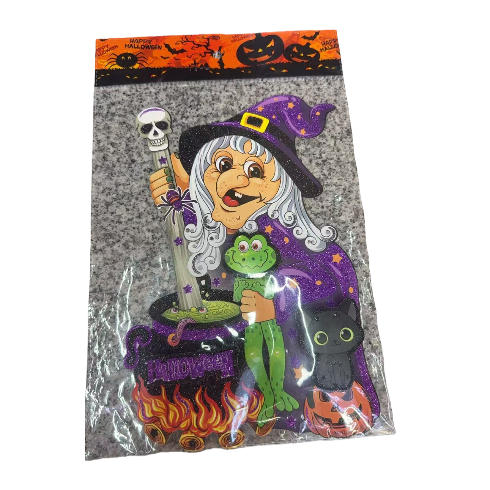 Halloween party decoration, Ghost Festival cross-border pumpkin ghost stickers, bar haunted house scene decoration props 085730966 Item Picture