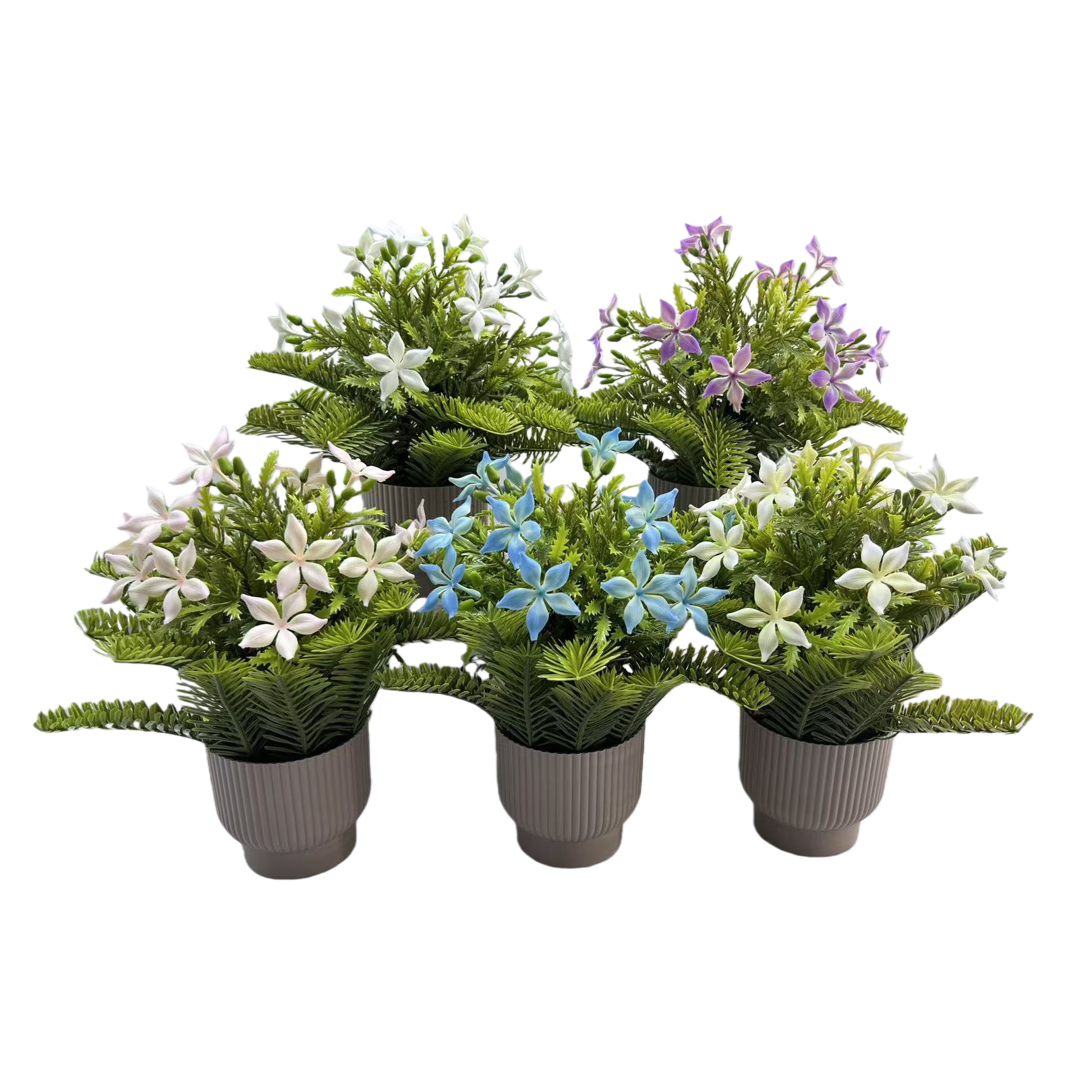 Simulated Phalaenopsis potted artificial flowers, plastic green plants, succulent plants, DIY simulated trees Item Picture