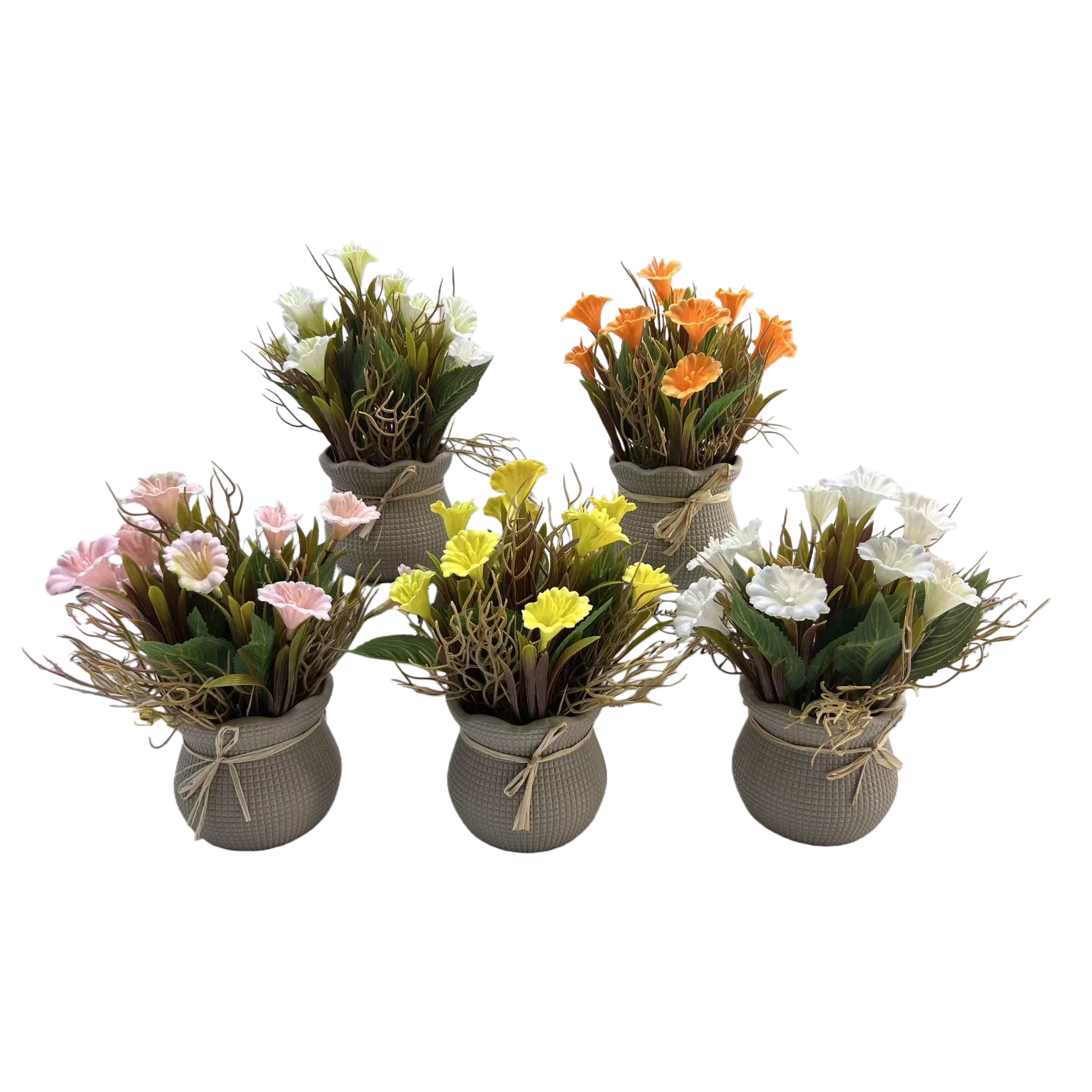 Traveler's Banana Nordic-style reed simulation potted mini realistic green plant interior decoration Item Picture