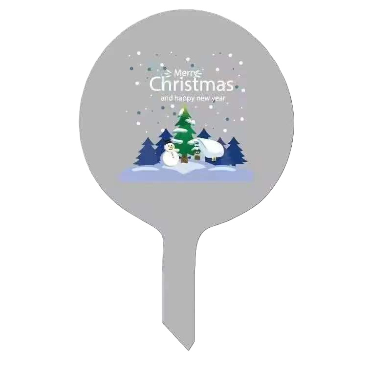 Christmas electric circular decorative sign, Christmas hat souvenir, Christmas-themed decoration
