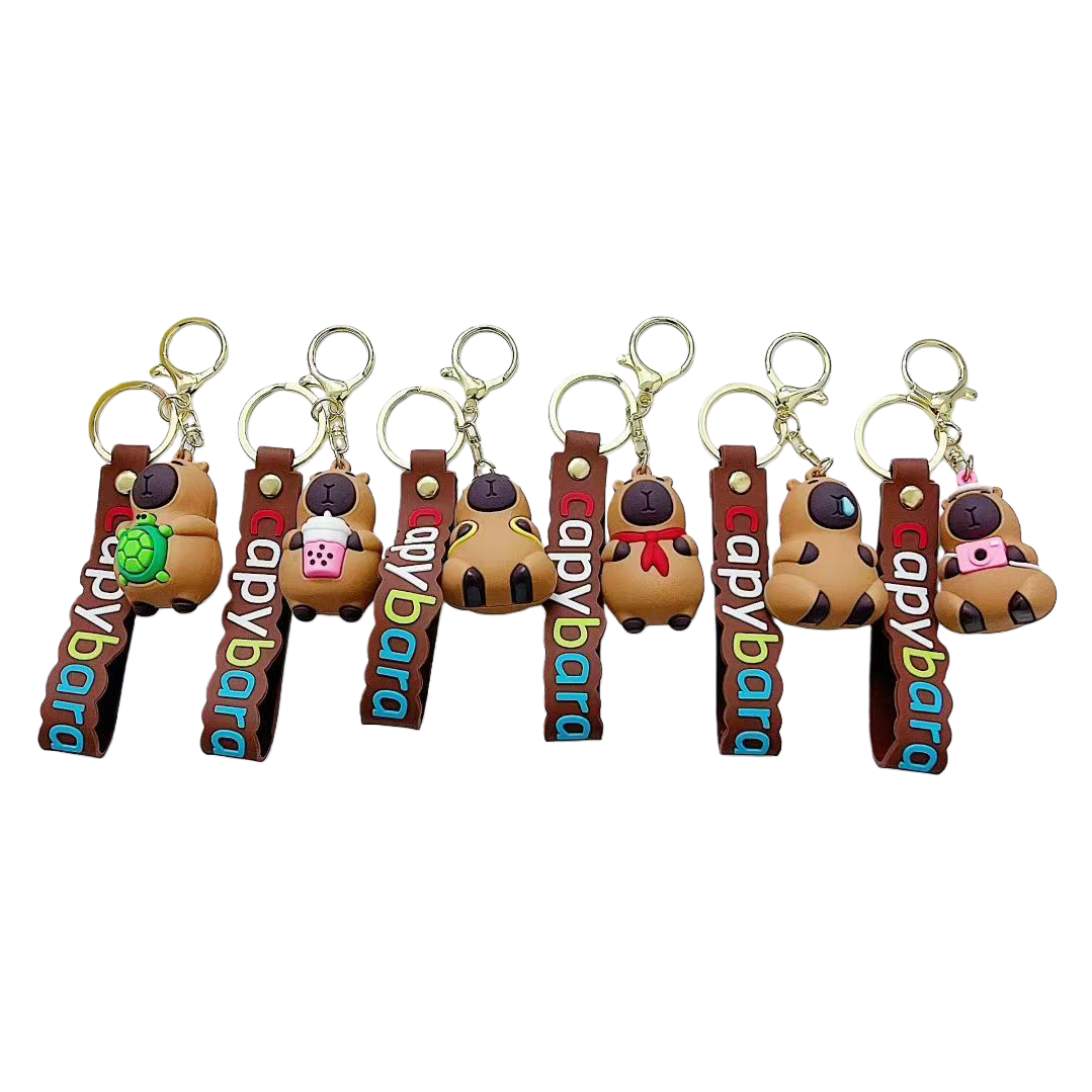 Wholesale of new Capybara Capybara keychains, pendants, cute dolls, bags, key chains, claw machines and small gifts Item Picture
