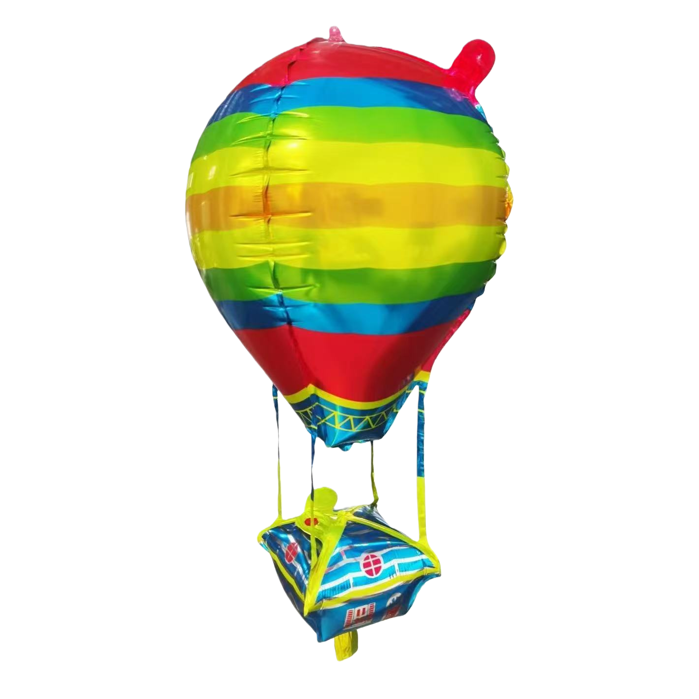 Colorful striped hot air balloons are used for birthday and aluminum film balloon wedding ceremony decoration