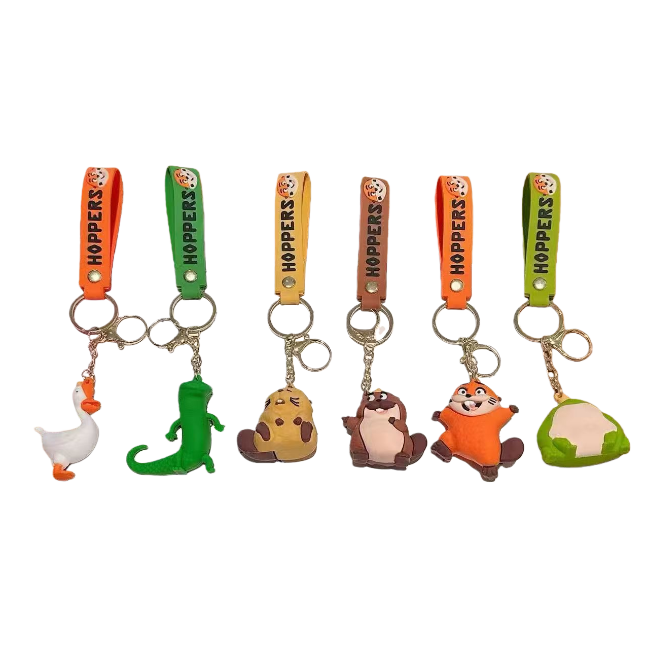 Best-selling beaver transformation project figurine keychain, funny and cute pet car key chain, creative couple schoolbag pendant Item Picture