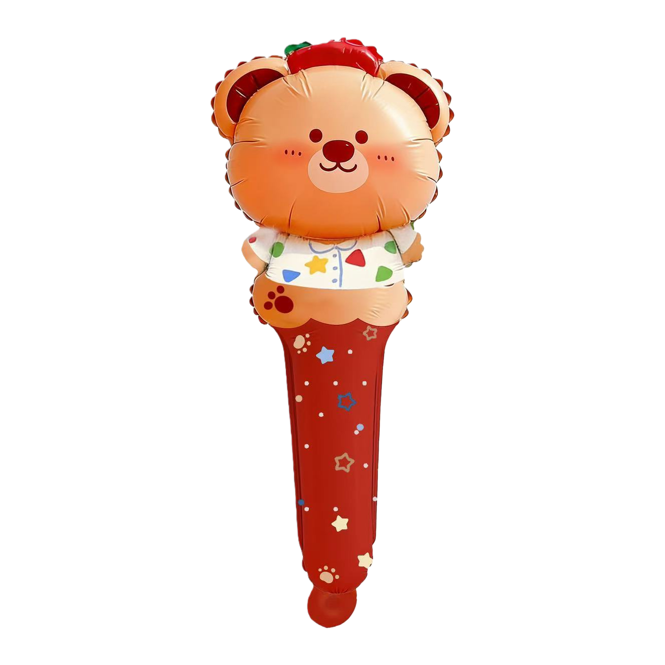 Cartoon bear-shaped aluminum film balloon birthday ceremony wedding decoration balloon decoration hand stick