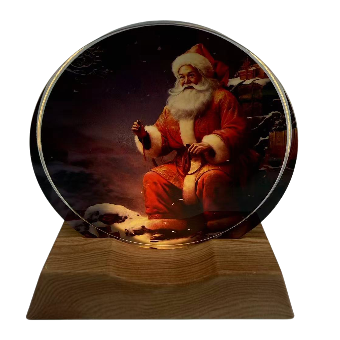 Christmas decorations: Santa Claus crystal ball ornaments, Christmas-themed decorations, Christmas souvenirs Item Picture