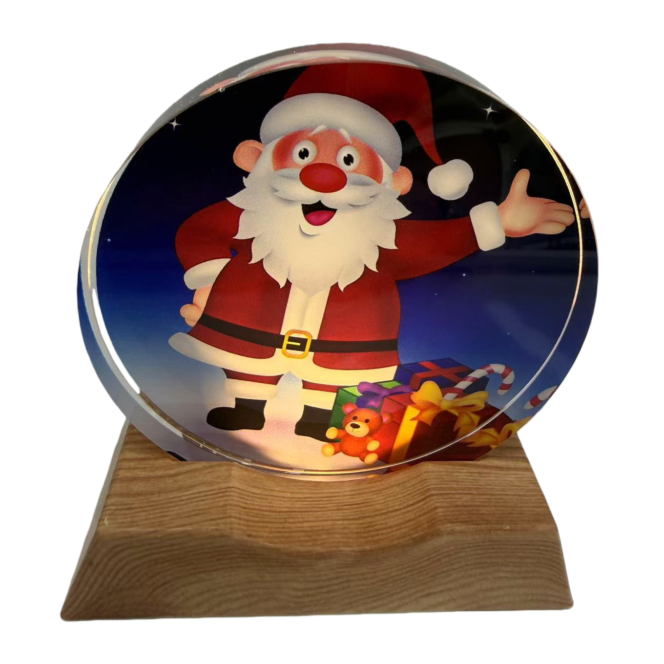 Christmas souvenir, Santa Claus crystal ball ornament, Christmas-themed decoration, Christmas souvenir Item Picture