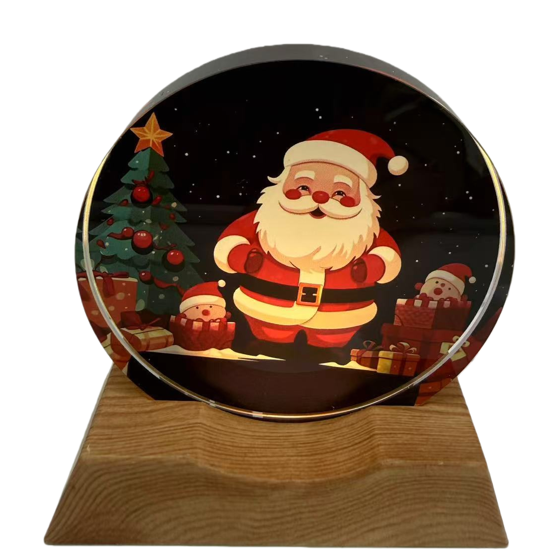 Christmas-themed decorations, Santa Claus crystal ball ornaments, Christmas-themed ornaments, Christmas souvenirs Item Picture