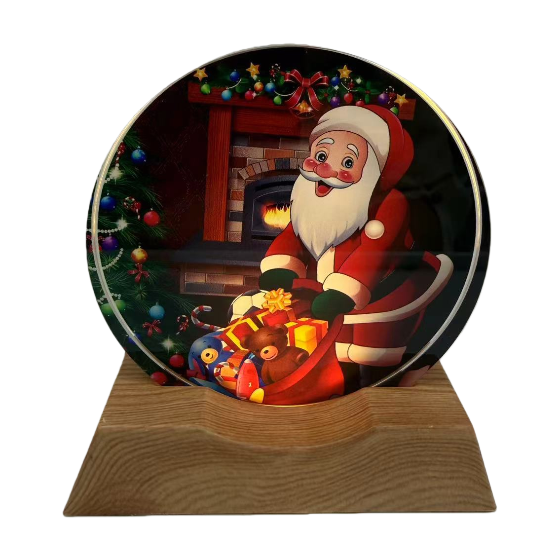 Santa Claus crystal ball ornament, Christmas-themed decoration, Christmas souvenir, Christmas-themed decoration. 095736773 Item Picture