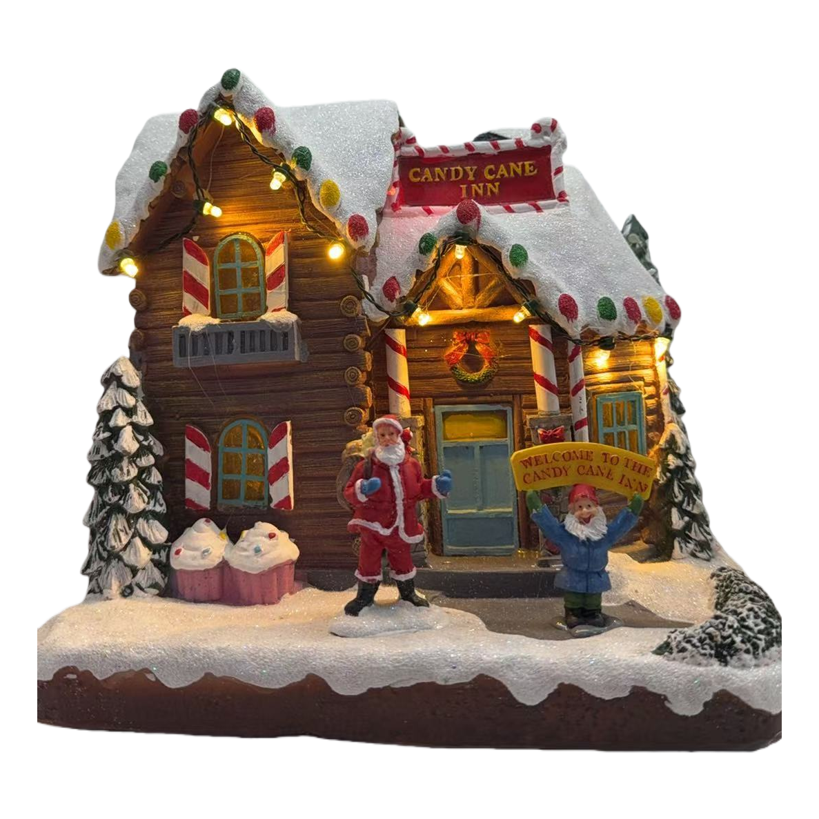 Christmas glowing candy house model, Christmas hat, Christmas-themed decorative gifts Item Picture